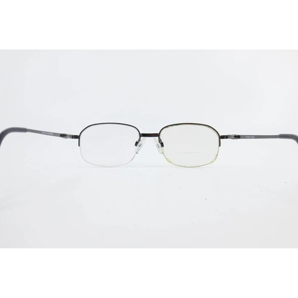 Modern Greg Eyeglasses Gunmetal Semi Rimless Metal Frames 54-16-145 36712